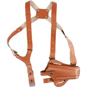 Shoulder Holsters, Leather Vertical and Horizontal Shoulder & Belt Adjustable Concealed Carry Holster, Fits Glock 17 19 22 23 26 27