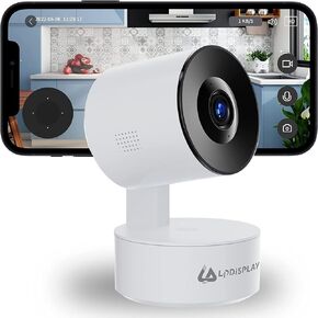 Cameras for Home Security, for Baby/Elder/Dog/Pet Security Camera, 2K Indoor Camera 360-degree Kids Camera with Motion Tracking, Phone App, 2-Way Audio, IR Night Vision, Siren