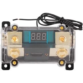 Zerone Car Audio Power Holder, Car Stereo Block Digital Block Stereo Distribution Block Box Digital Display(250A) (250A)