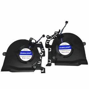 Replacement New Laptop CPU + GPU Cooling Fan for HP Studio ZBook 15 G5 ZBook 15 G6 Series L30894-001 L30895-001 L28713-001 L28712-001 NS85C01-17J04 NS85C01-17J03 DC5V 0.5A Fan