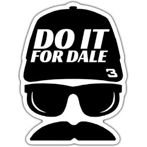(3pcs) Do It for Dale Bumper Sticker Dale Earnhardt Racing Car Stickers Number 3 Stickers Racing Lovers Fan Gifts Decoration for Car Truck Van Laptop Car Bumper Stickers