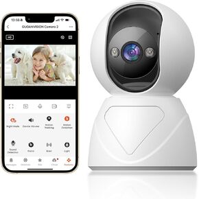 5G/2.4G Indoor Security Camera, WiFi Home Camera for Pet, Baby Monitor