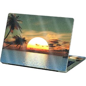 MightySkins Glossy Glitter Skin Compatible with Apple MacBook Air 13.6" M2 (2022) - Tropical Sunset | Protective Durable High-Gloss Glitter Finish | Easy to Apply and Change Styles | Made in The USA