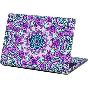 MightySkins Glossy Glitter Skin Compatible with Apple MacBook Air 13.6" M2 (2022) - Tribal Mandala | Protective, Durable High-Gloss Glitter Finish | Easy to Apply and Change Styles | Made in The USA