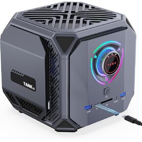ACEMAGIC Tank03 Gaming PC, i9 12900H(14C/20T, up to 4.7GHz) Mini Desktop, RTX 4060, 32GB DDR5 & 1TB PCle3.0x4 SSD/8K 4-Screen/ WiFi6/ BT5.2/ DP1.4/ USB 4 Gaming Computer DIY
