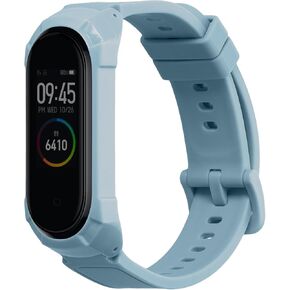 kwmobile Watch Band Compatible with Xiaomi Mi Band 6 / Band 5 / Band 4 - Strap Replacement Silicone Band - Black