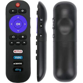 Universal RC280 Remote Control Compatible with All TCL ROKU Smart TV with CBSNEWS Netflix Sling VUDU Shortcuts