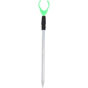 Fishing rod holder with ground nails. Expandable aluminum. Portable fish pole ground holder for bank fishing(50CM)