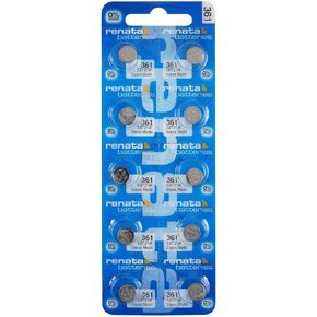 Renata 361 SR721W Batteries - 1.55V Silver Oxide 361 Watch Battery (2 Count)