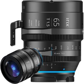 Irix Cine 65mm T1.5 Cinema Lens for Canon RF Mount Cameras | Military Certified for Humidity and Freezing Rain/Icing | Compatible with Magnetic Filters | Distance Scale in Meters