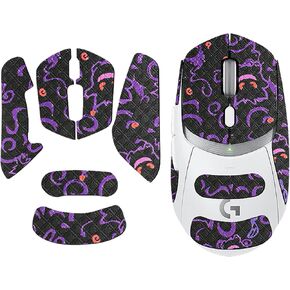 Mouse Grip Tape Full Coverage for Logicool G309,Self-Adhesive PreCut Sweat-Resistant Professional Mice Upgrade Kit - Purple