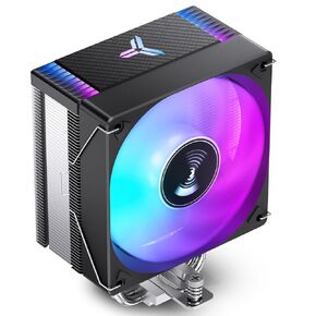 JONSBO CR1000 EVO Color CPU Cooler Black,Silent Series CPU Air Cooler,CPU Fan,RGB Automatic Light（4pin H154mm, 4 Copper Heat Pipe AM4/AM5/Intel LGA1851/1700,120mm PWM,Top Cover RGB, Black