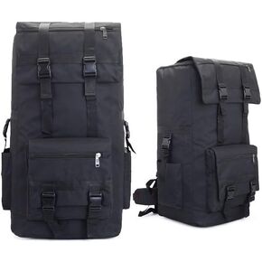 Travel Backpack-120L Hiking Backpack Waterproof Military Camping Rucksack Daypack,Climbing Bags (black-120L)