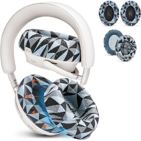 WC SweatZ and PadZ Bundle Pack for Bose QuietComfort Ultra Headphones | Replacement Earpads and Sweat Covers | Geo Grey