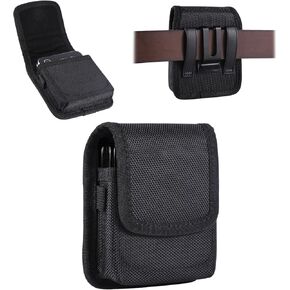 Nylon Flip Cell Phone Holster Belt Clip Holder Case for Motorola Razr 50 Ultra/Razr+ 2023 /Razr 2024 Moto Razr+ 5G Samsung Galaxy Z Flip 6 Z Flip5 / Z Flip4 5G / Galaxy Z Flip3