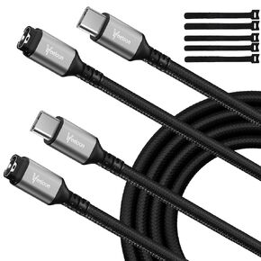 Type-C Charger Cable for Garmin Watch 1 FT-2 Pack, USB C to Garmin Braided Safe Fast Charging Adapter Cord for Garmin Fenix,Forerunner,Instinct,Venu,Vivoactive,Epix,Tactix,Swim Accessories