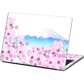 MightySkins Glossy Glitter Skin Compatible with Apple MacBook Air 13.6" M2 (2022) - Fuji Scene | Protective, Durable High-Gloss Glitter Finish | Easy to Apply and Change Styles | Made in The USA