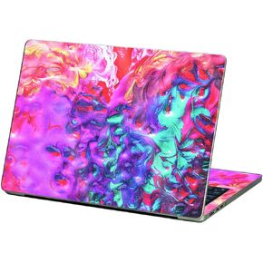 MightySkins Glossy Glitter Skin Compatible with Apple MacBook Air 13.6" M2 (2022) - Paint Party | Protective, Durable High-Gloss Glitter Finish | Easy to Apply and Change Styles | Made in The USA