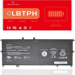 VGP-BPS40 Battery for Sony VAIO Flip SVF 14A 15A SVF14N SVF14N11CXB SVF14NA1UL SVF15N17CXB SVF15N18PXB SVF15N23CGS SVF15N27CGB SVF15N28PXB SVF15N2ACGP 15V 3170mAh 48Wh