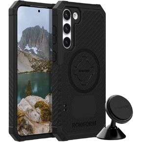 Rokform - Galaxy S23 Plus Rugged Case + Magnetic Swivel Dash Mount