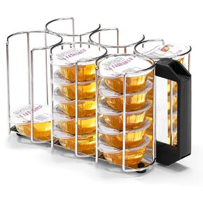 Cocktail Capsules Holder for Refrigerator,Storage for Bartesian Cocktail Capsule in Refrigerator , Hold Up to 30 Capsule Pods, 304 Stainless Steel