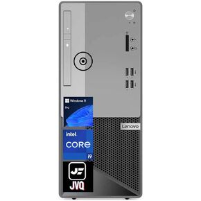 lenovo V50T G2 Business Desktop, Intel Core i9-11900 Processor, 32GB RAM, 1TB SSD+1TB HDD, WiFi Adaptor, Wired Keyboard & Mouse, SD Card Reader, DVD-RW, HDMI, DP, RJ-45, VGA, Windows 11 Pro, Black
