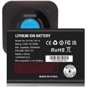 8500mAh Battery for W-10/W-10A, Upgrade New 0 Cycle Higher Capacity Battery Replacement for AT&T Nighthawk M1 LTE Mobile Hotspot Router, Netgear MR1100, Netgear 308-10019-01, 308-10077-01