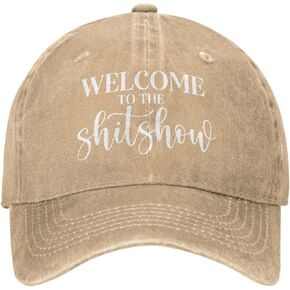 Funny Hat Welcomes to The Shit Show Hat for Women Dad Hats Graphic Caps
