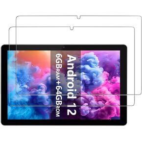واقي الشاشة لـ ATMPC A10 Android Tablet ، واقي أفلام زجاجي مقسّر ، وزجاج مزخرف HD ، صلابة 9 ساعات ، خدش ، مضاد للأصفر لجهاز ATMPC A10 10 بوصة (2 Pack]