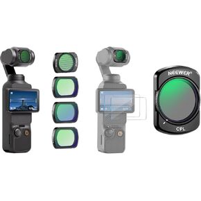 NEEWER Magnetic Effect Filter Set and Magnetic CPL Filter Compatible with DJI Osmo Pocket 3 Creator Combo