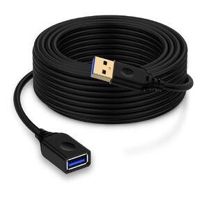 10FT 3.0A USB Extension Cable,USB 3.0 Extender,USB to Type A Extension Power Cords,USBA Male to Female Cable Fast Data Transfer Wire for HP Printer Webcam Flash Drive Hard Drive Camera Mouse