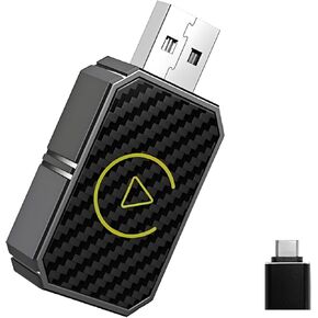 Wireless Adapter for Carplay, Mini Adapter for Convert Wired to Wireless CarPlay/Android Auto