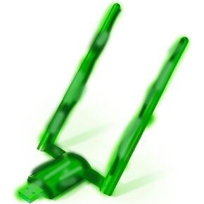 USB WiFi Adapter for Desktop PC - Nineplus 1800Mbps Wi-Fi 6 USB 3.0 Wireless Adapter for PC WiFi Antenna for Win11/10 WiFi Dongle for Desktop PC Laptop 802.11ax Internet Network Card WiFi USB (Green)