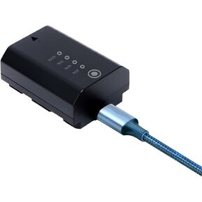 بطارية NP-FZ100 ، بطارية 2400 مللي أمبير في الساعة مع مؤشر شحن وسعة USB-C ، متوافق مع Sony ZV-E1 ، A7 III ، A7R III ، FX3 ، FX30 ، A6700 ، A6700 إلخ