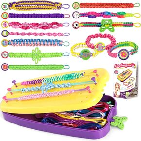 Friendship Bracelet Making Kit for Girls, Kids Jewelry Making Kit, Arts and Crafts Ideas for Kids, Multicolored String Bracelets Maker Craft, Christmas Birthday Gifts for Girls in Kuwait