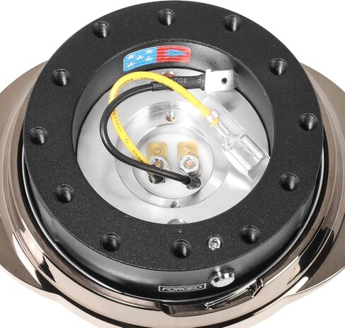 NRG Innovations NRG-SRK-220BK-SL GEN 2.2 Steering Wheel Quick Release Adapter 6-Hole & 6x70 and 6x74mm Bolt Patterns Black Body/Shinny Silver Oval Ring in Kuwait
