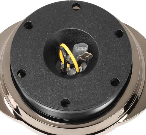 NRG Innovations NRG-SRK-220BK-SL GEN 2.2 Steering Wheel Quick Release Adapter 6-Hole & 6x70 and 6x74mm Bolt Patterns Black Body/Shinny Silver Oval Ring in Kuwait