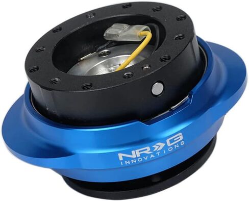 NRG Innovations NRG-SRK-220BK-SL GEN 2.2 Steering Wheel Quick Release Adapter 6-Hole & 6x70 and 6x74mm Bolt Patterns Black Body/Shinny Silver Oval Ring in Kuwait