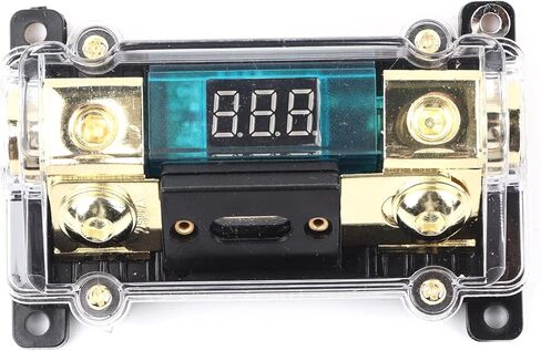Zerone Car Audio Power Holder, Car Stereo Block Digital Block Stereo Distribution Block Box Digital Display(250A) (250A) in Saudi Arabia