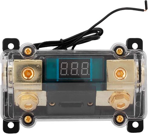 Zerone Car Audio Power Holder, Car Stereo Block Digital Block Stereo Distribution Block Box Digital Display(250A) (250A) in Saudi Arabia