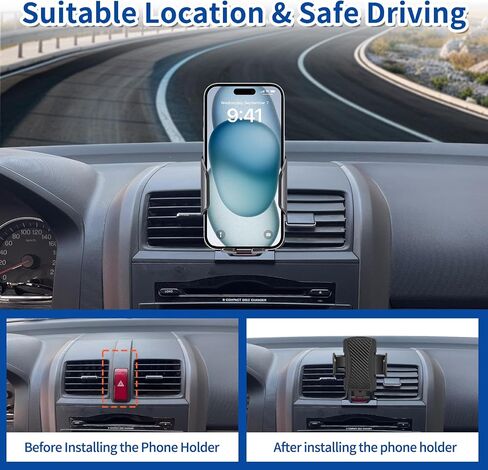 Car Phone Mount for Honda CR-V 2007-2011 Phone Holder Navigation,Fit for CRV Cellphone Mobile Cradle Auto Accessories Bracket Anti-Shake,360 Degree Rotation,Compatible for All Cell Phones in Saudi Arabia
