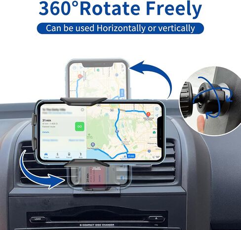 Car Phone Mount for Honda CR-V 2007-2011 Phone Holder Navigation,Fit for CRV Cellphone Mobile Cradle Auto Accessories Bracket Anti-Shake,360 Degree Rotation,Compatible for All Cell Phones in Saudi Arabia