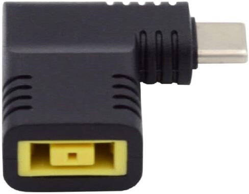 xiwai Rectangle Jack Input to USB-C Adapter Type-C Connector Angled 90 Degree Power Plug Charge Adapter for Laptop Phone 65W in Saudi Arabia