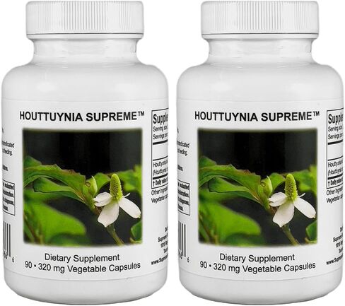 Supreme Nutrition Houttuynia، 90 كبسولة نباتية من الأعشاب النقية in Kuwait