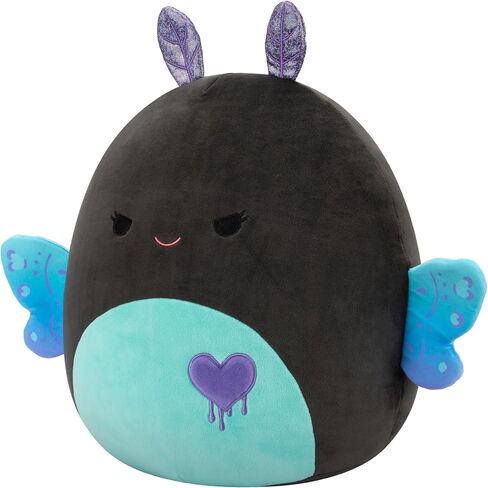 Squishmallows Original 14-Inch Gabourey Peach Flying Squirrel with Sequin Heart - Official Jazwares Large Plush in Saudi Arabia