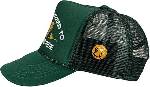 Bottom Shelf Shoulda Learned to Rope & Ride Funny Foam Trucker Hat for Men & Women with Hat Pin in Saudi Arabia