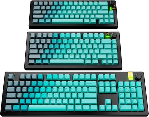 Glorious Gaming - GPBT Gradient Keycaps for Custom Mechanical Keyboards, No Fade Dye-Sublimated, Fits 100%, 75% 65% 60%, PBT Polymer, Fits ANSI & ISO, Supports Windows & macOS - Nebula in Saudi Arabia