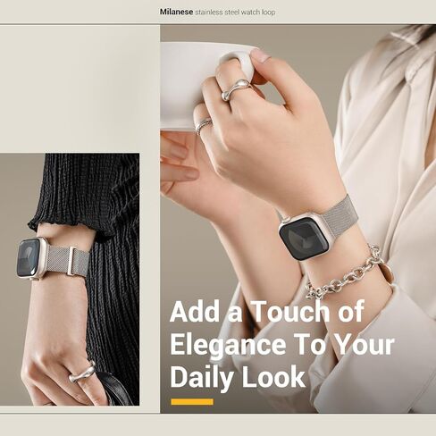 MAGEASY Milanese Band for Apple Watch Series 10 - Magnetic iWatch Bands for Women, Strong Magnets & Comfortable, One Size Fit Most | for 44mm 45mm 46mm 49mm Apple Watch 1-7/8/9/10/SE/SE2/Ultra/Ultra2 in Saudi Arabia