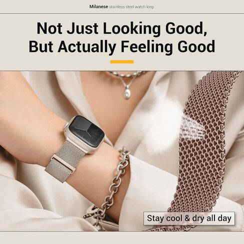 MAGEASY Milanese Band for Apple Watch Series 10 - Magnetic iWatch Bands for Women, Strong Magnets & Comfortable, One Size Fit Most | for 44mm 45mm 46mm 49mm Apple Watch 1-7/8/9/10/SE/SE2/Ultra/Ultra2 in Saudi Arabia