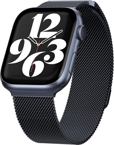 Mageasy Milanese Band for Apple Watch Series 10 - نطاقات iWatch المغناطيسية للنساء والمغناطيس القوي والمريح ، يتناسب مع معظم | مقابل 44 مم 45 مم 46 مم 49 مم ساعة Apple 1-7/8/9/10/SE/SE2/Ultra/Ultra2 in Kuwait